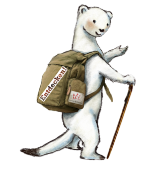 Maskottchen Mimi auf Entdweckungstour im Museum